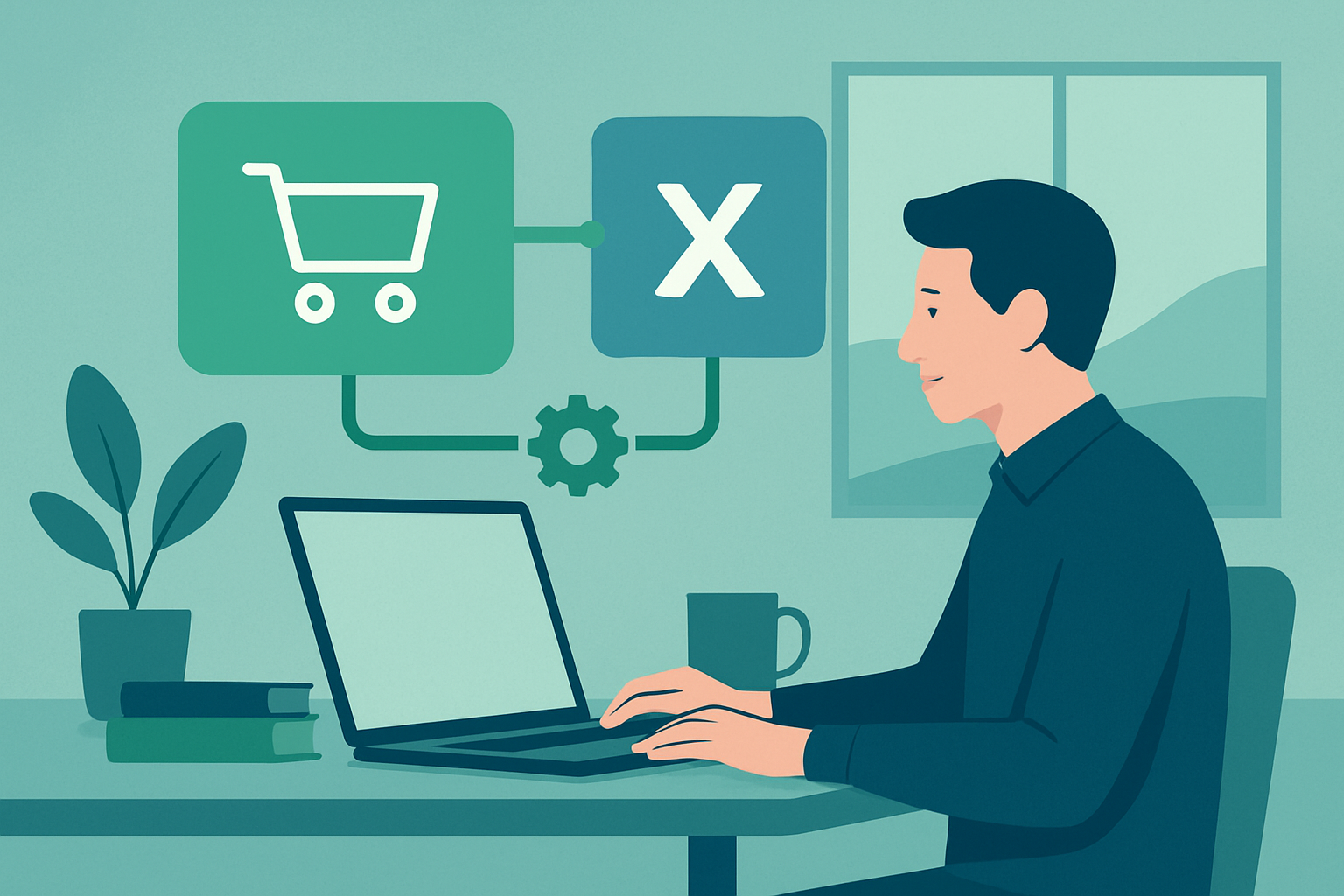 Ecommerce accounting integrations: shift to platform-managed apps illustration