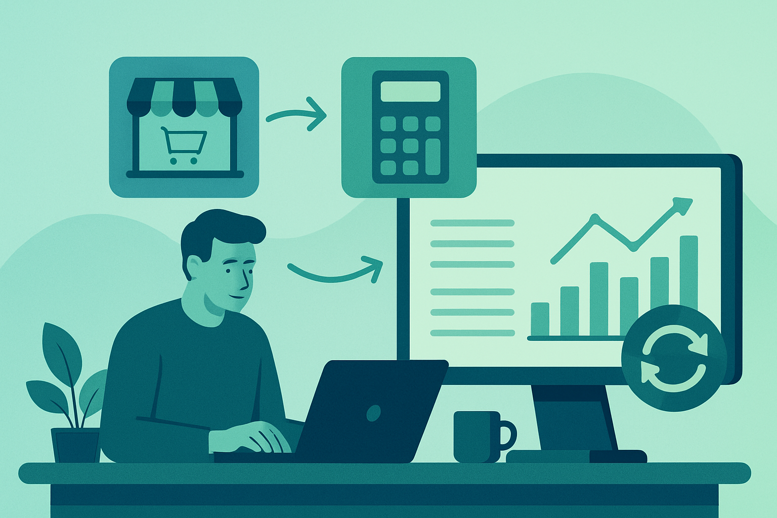 Ecommerce accounting integrations: the shift toward cleaner data illustration